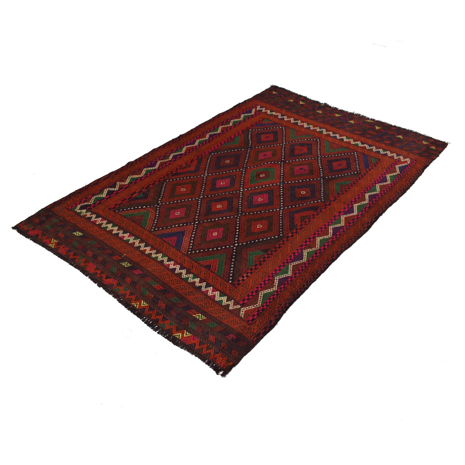 Suzuni Kilim Runner Handmade Multi 4x7 ft