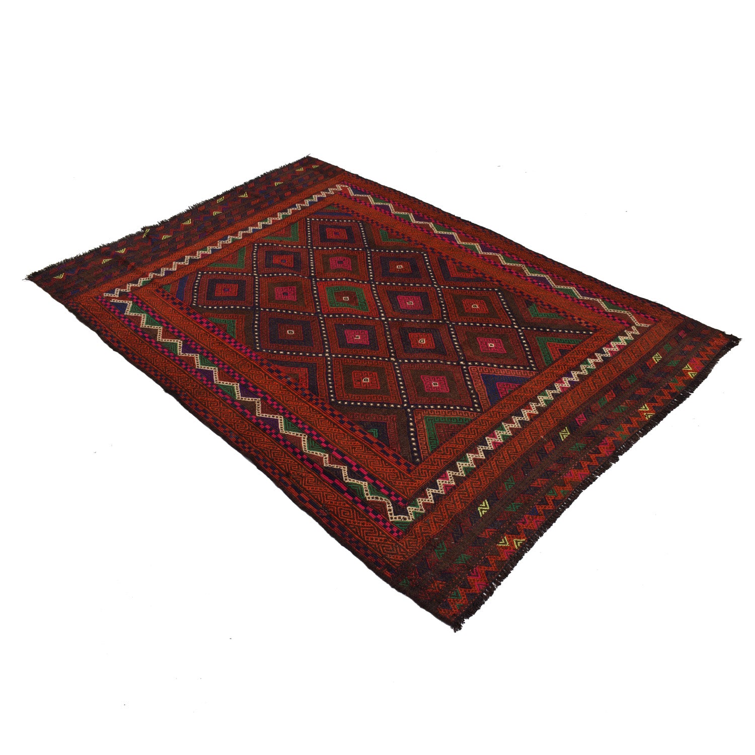 Suzuni Kilim Runner Handmade Multi 4x7 ft