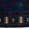 Kohistani Area Rug Handmade Blue Indigo Floral 7x10 ft
