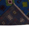Kohistani Area Rug Handmade Blue Indigo Floral 7x10 ft