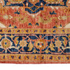 Heriz Area Rug Handmade Multi Medallion 4x6 ft