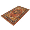 Heriz Area Rug Handmade Multi Medallion 4x6 ft