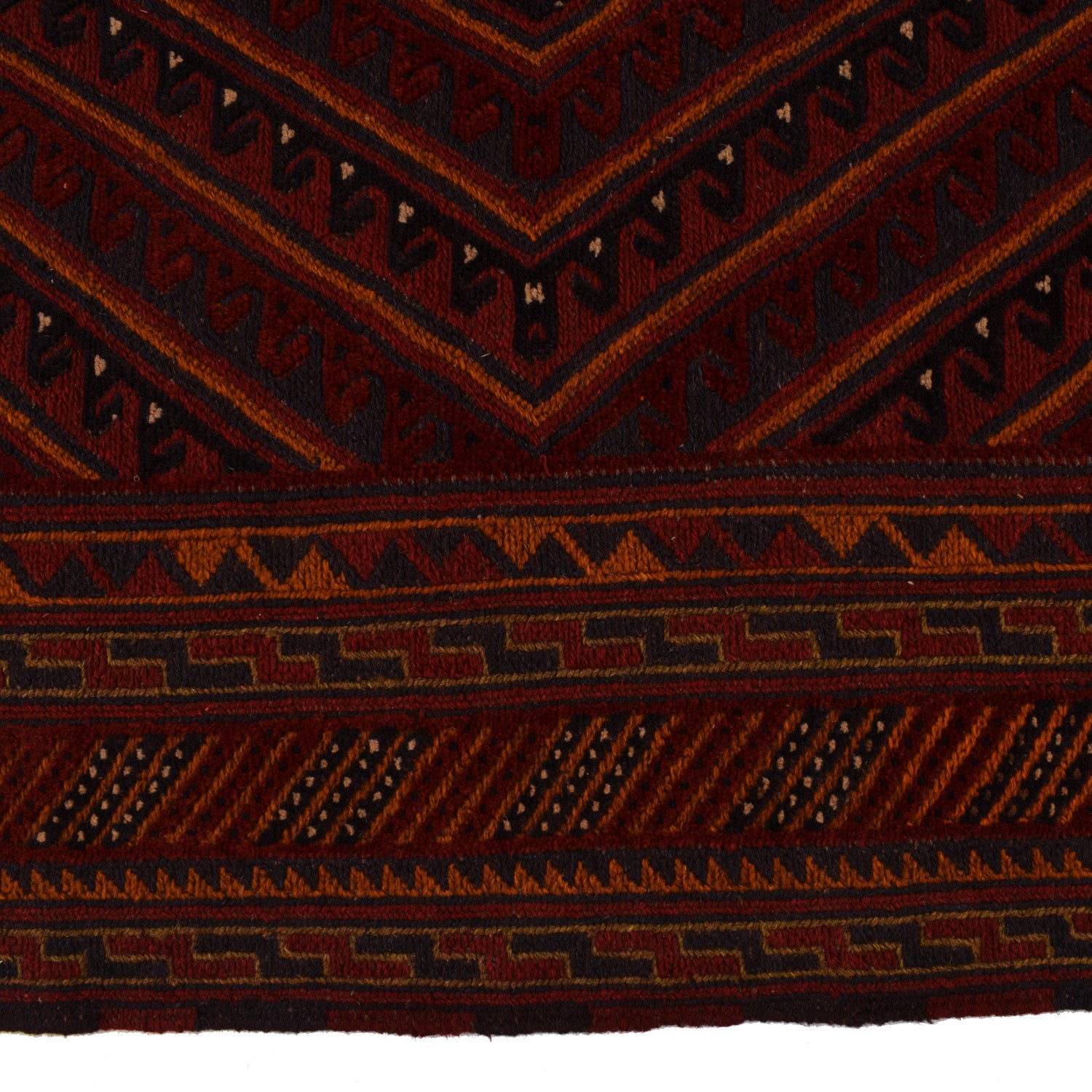 Mashwani Runner Rug Handmade Multi Geometric 5x6 ft