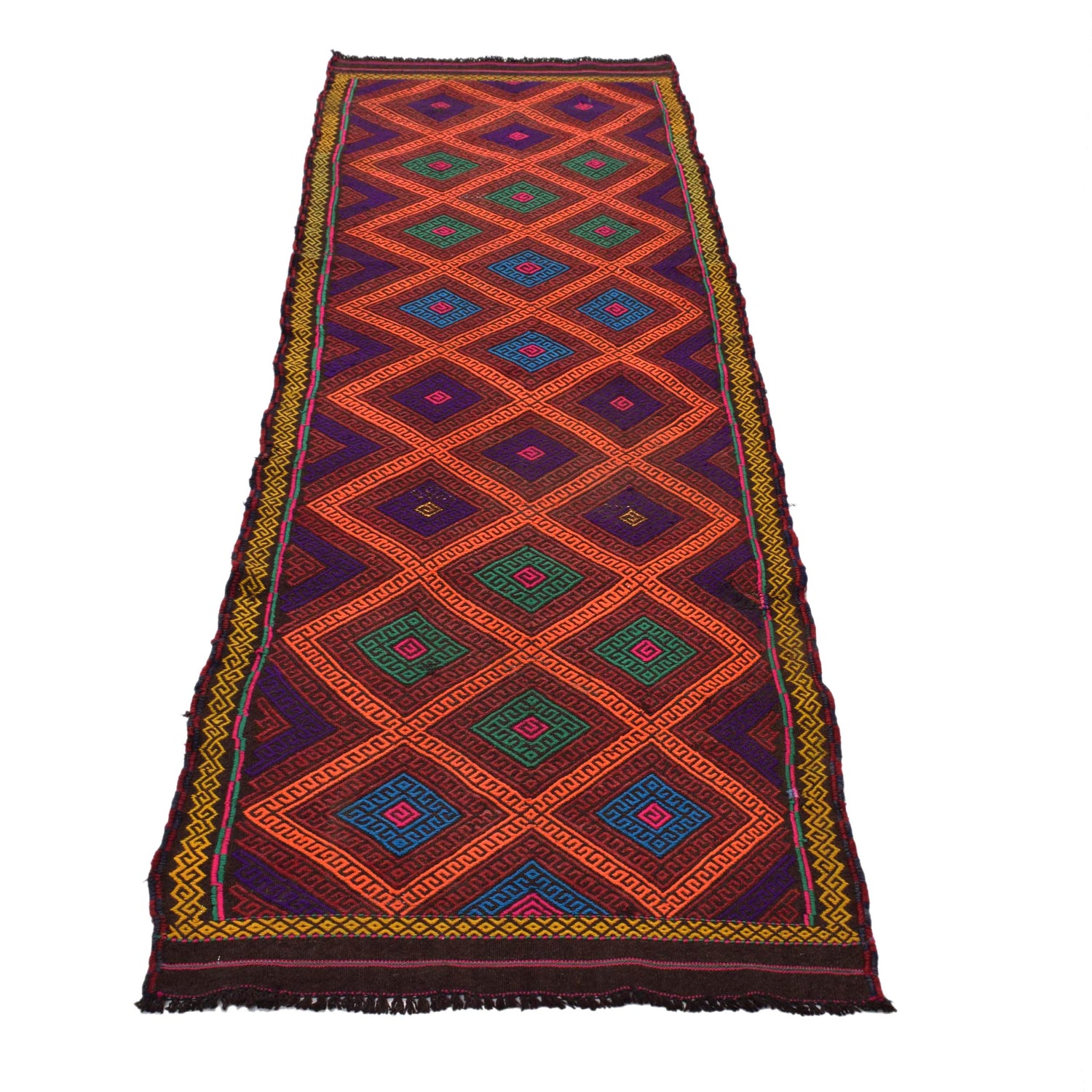 Suzuni Kilim Runner Handmade Multi 8' Runner