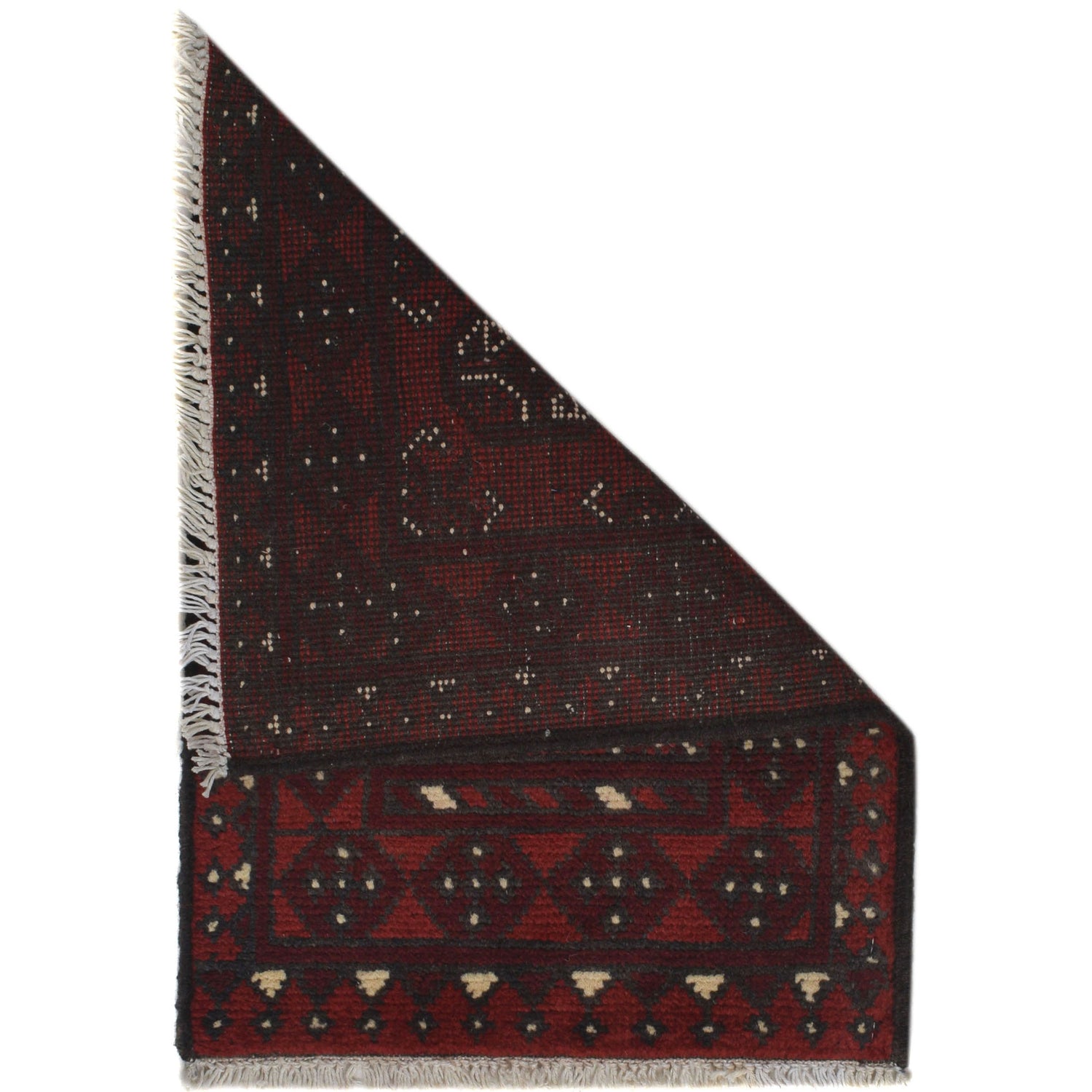 Handmade Wool Doormat Red Floral