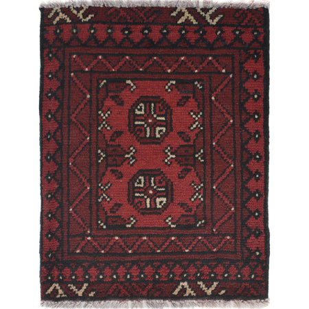 Handmade Wool Doormat Red Floral