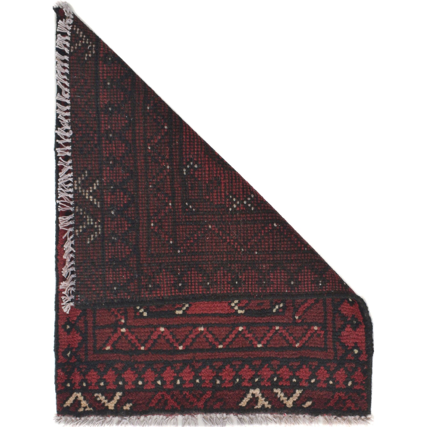 Handmade Wool Doormat Red Floral