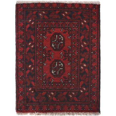 Handmade Wool Doormat Red Floral