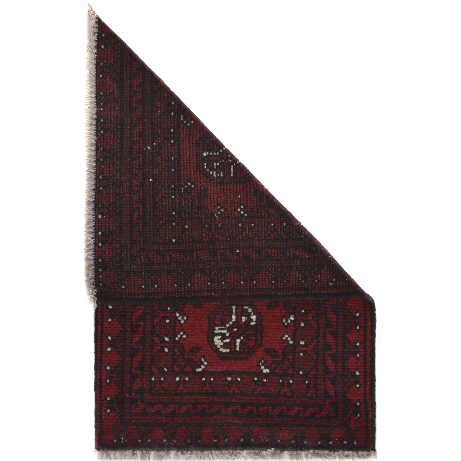 Handmade Wool Doormat Red Floral