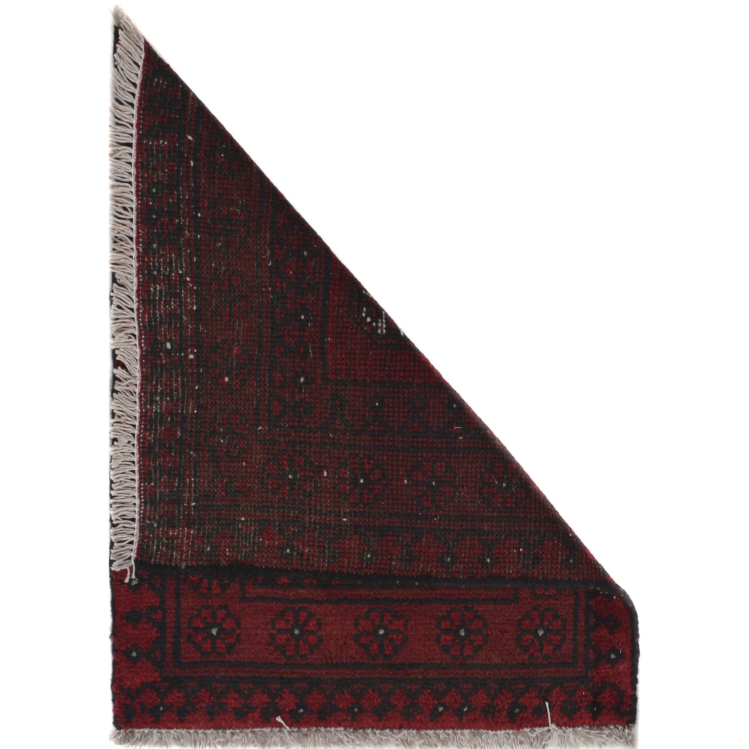 Handmade Wool Doormat Red Floral