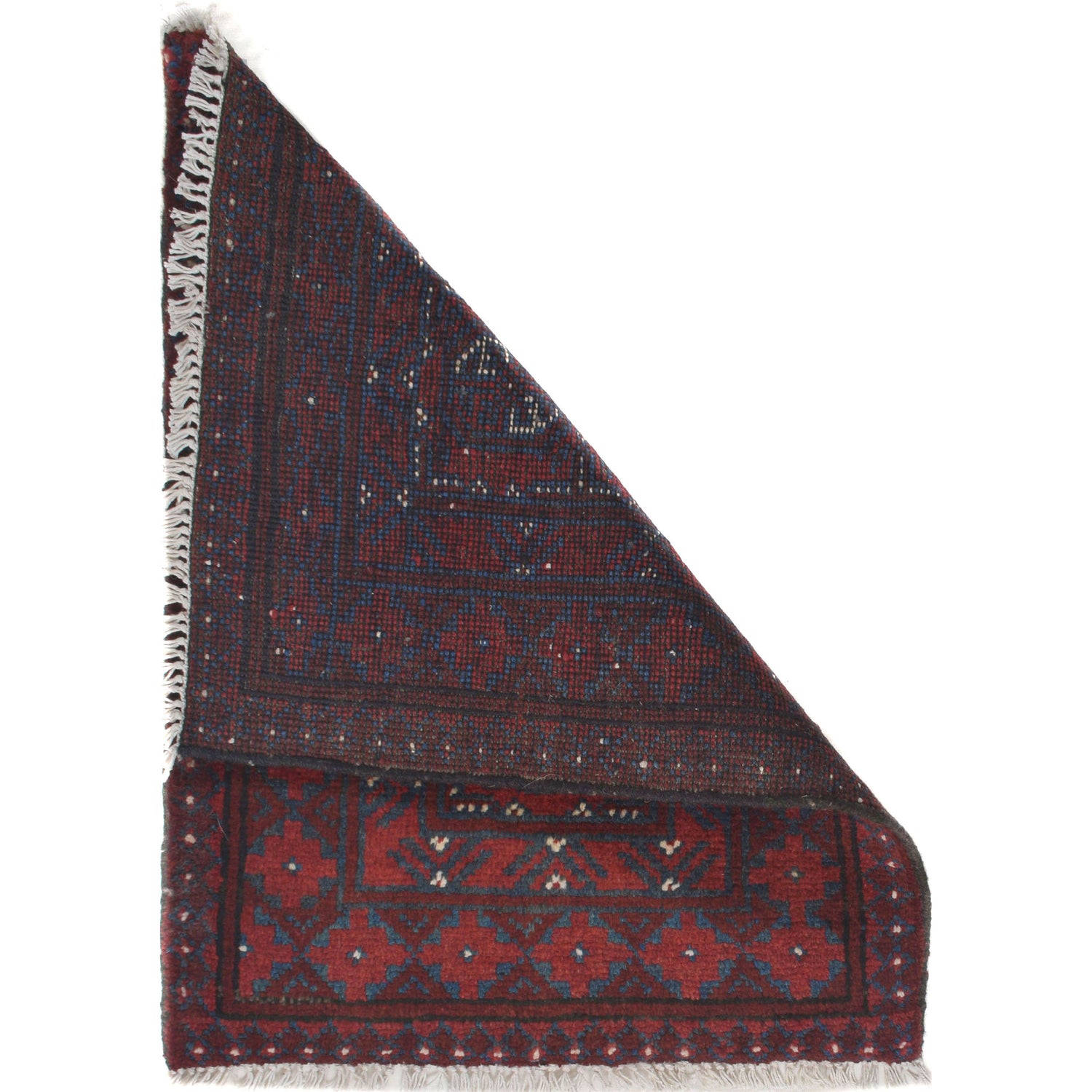 Handmade Wool Doormat Red Floral