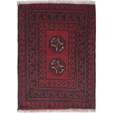 Handmade Wool Doormat Red Floral