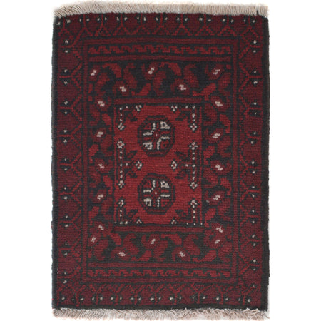 Handmade Wool Doormat Red Floral