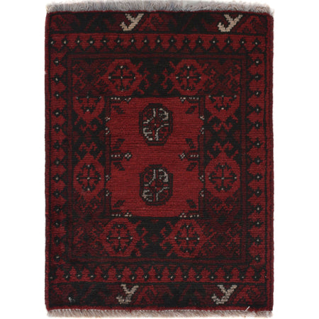 Handmade Wool Doormat Red Floral