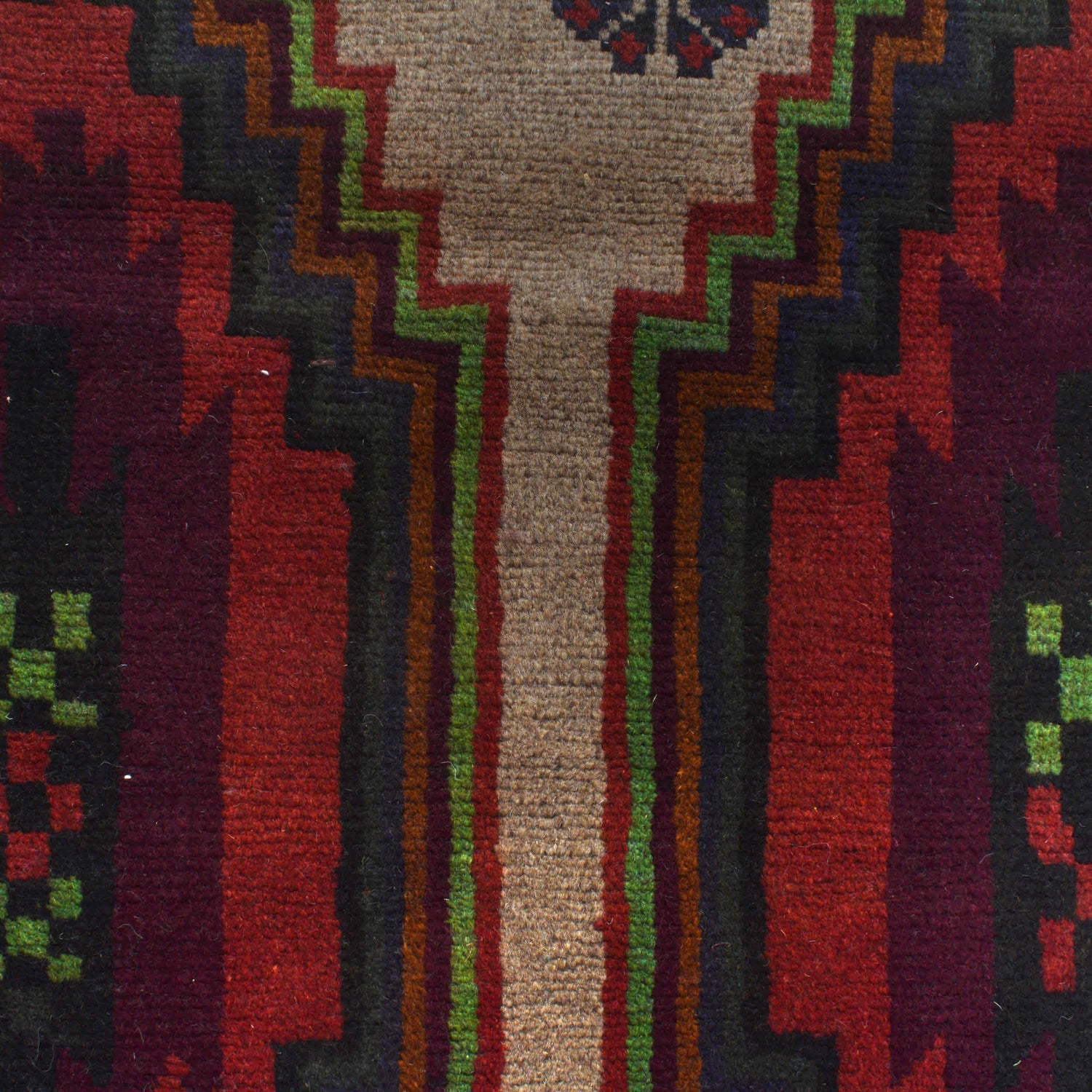 Baluchi Rug Handmade Beige Floral 4x6 ft