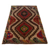 Baluchi Rug Handmade Beige Floral 4x6 ft