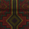 Baluchi Rug Handmade Red Floral 4x6 ft