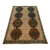 Baluchi Rug Handmade Tan Floral 4x6 ft