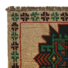 Baluchi Rug Handmade Tan Floral 4x6 ft