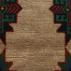 Baluchi Rug Handmade Tan Floral 4x6 ft