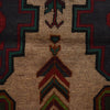 Baluchi Rug Handmade Tan Floral 4x6 ft