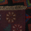 Baluchi Rug Handmade Dark Purple Floral 4x6 ft