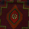 Baluchi Rug Handmade Dark Purple Floral 4x6 ft