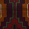 Baluchi Rug Handmade Red Floral 4x6 ft