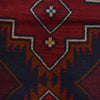 Baluchi Rug Handmade Red Geometric 4x6 ft