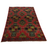 Baluchi Rug Handmade Red Geometric 4x6 ft