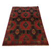 Baluchi Rug Handmade Red Geometric 4x6 ft