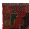 Baluchi Rug Handmade Red Geometric 4x6 ft