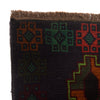 Baluchi Rug Handmade Dark Blue Geometric 4x6 ft