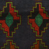 Baluchi Rug Handmade Dark Blue Geometric 4x6 ft