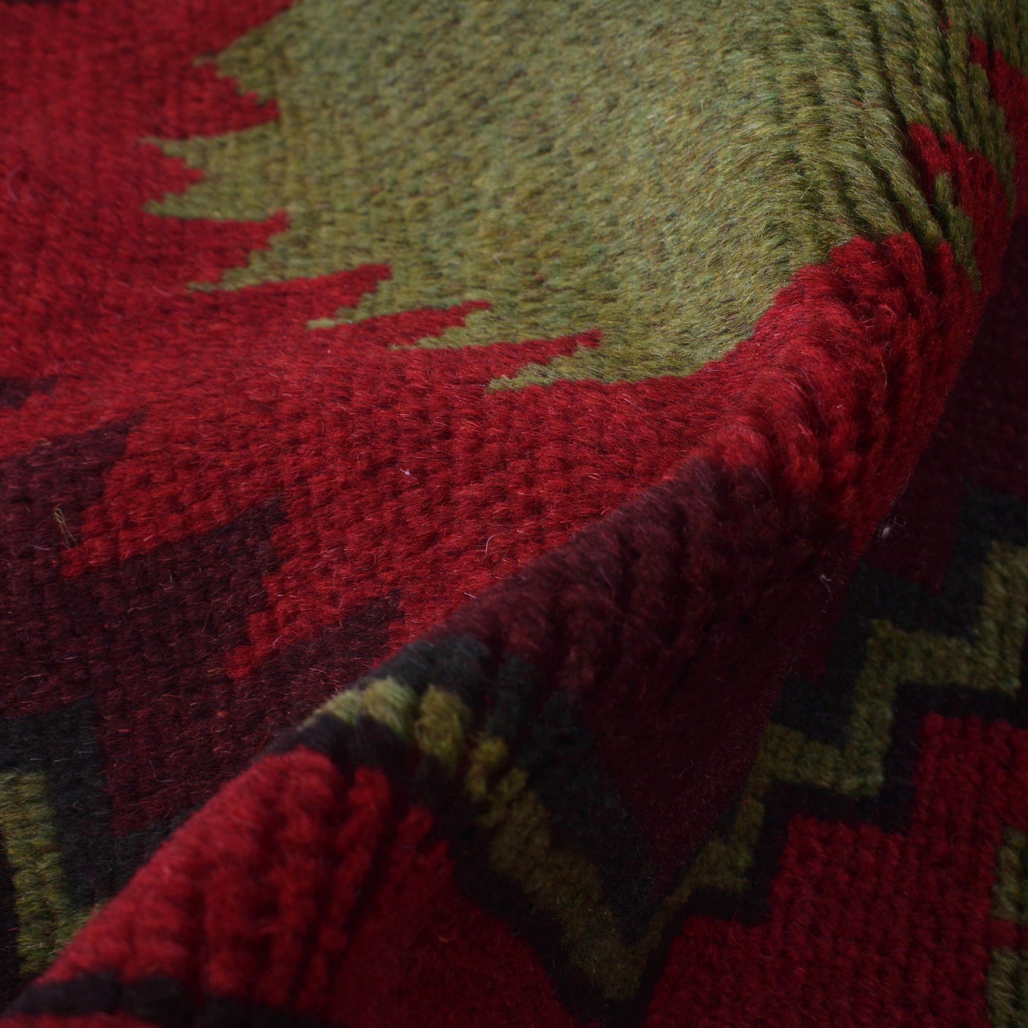 Baluchi Rug Handmade Red Geometric 4x6 ft