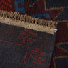 Baluchi Rug Handmade Dark Blue Geometric 4x6 ft