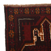 Baluchi Rug Handmade Red Geometric 4x6 ft