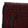 Baluchi Rug Handmade Red Geometric 4x6 ft