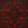 Baluchi Rug Handmade Red Geometric 4x6 ft