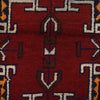 Baluchi Rug Handmade Dark Blue Geometric 4x6 ft
