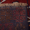 Baluchi Rug Handmade Dark Blue Geometric 4x6 ft