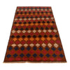 Baluchi Rug Handmade Brown Geometric 4x6 ft