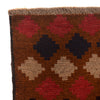 Baluchi Rug Handmade Brown Geometric 4x6 ft