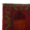 Baluchi Rug Handmade Red Geometric 4x6 ft