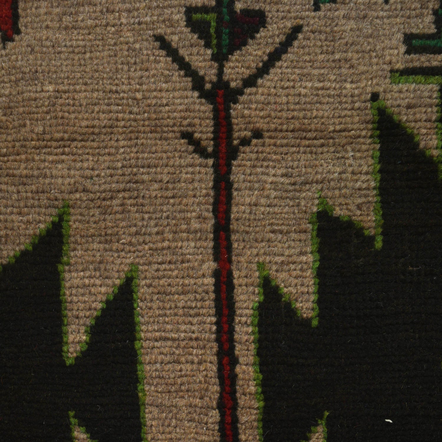 Baluchi Rug Handmade Tan Floral 4x6 ft