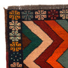 Baluchi Rug Handmade Multi Curvilinear 4x6 ft