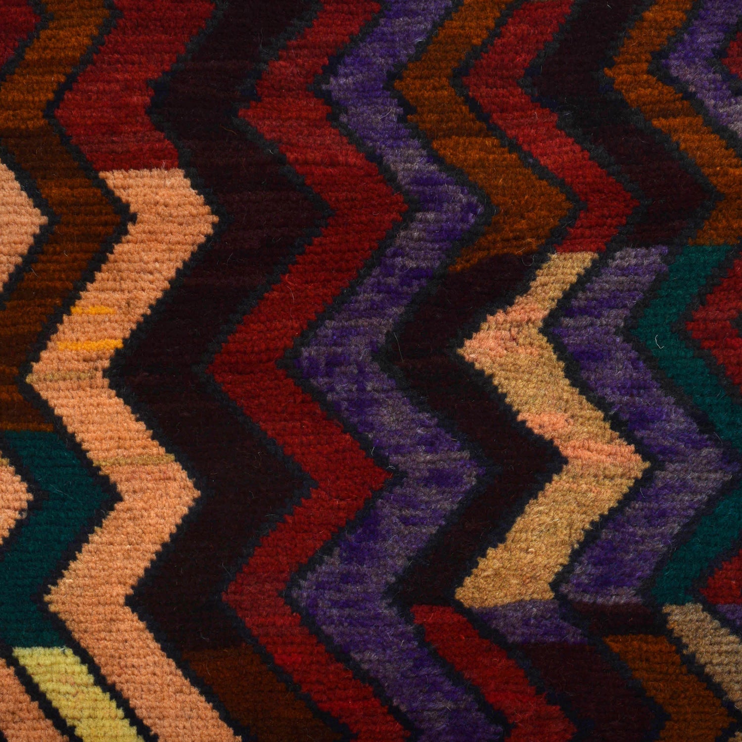 Baluchi Rug Handmade Multi Geometric 4x6 ft