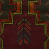 Baluchi Rug Handmade Dark Purple Geometric 4x6 ft