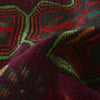 Baluchi Rug Handmade Dark Purple Geometric 4x6 ft