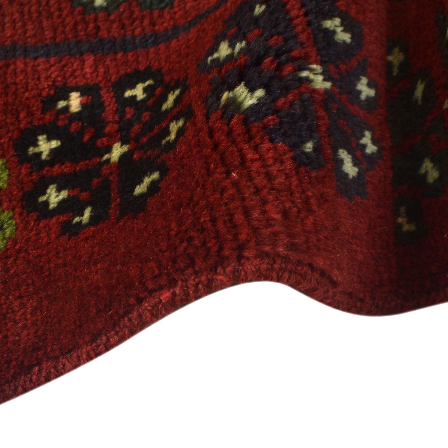 Baluchi Rug Handmade Red Geometric 4x6 ft